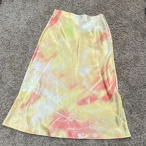 Apt 9 yellow and pink skirt